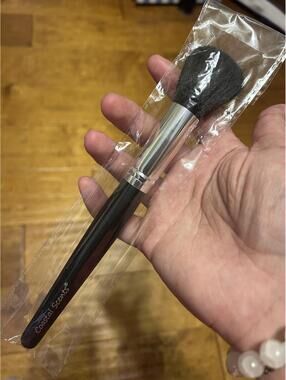 Coastal Scents Makeup Brush Black Handle Silver Ferrule